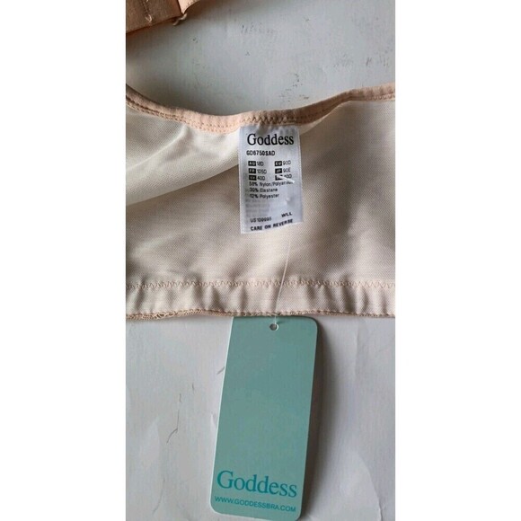 Goddess Yvette Bra Size 40D Back Smoothing Underwire Sand/Beige #GD6750SAD  New - Picture 5 of 10